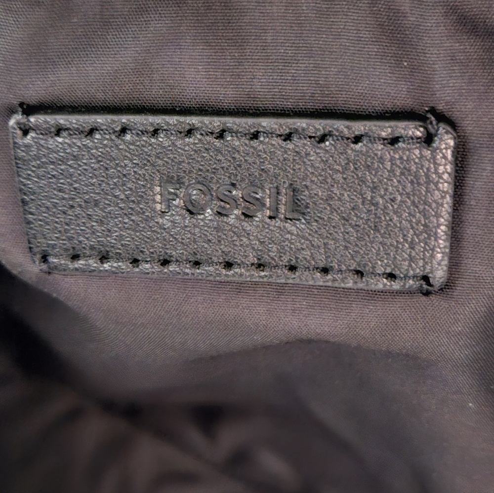 Fossil Sawyer Black Leather Dome Backpack, NWT – - Picture 7 of 10